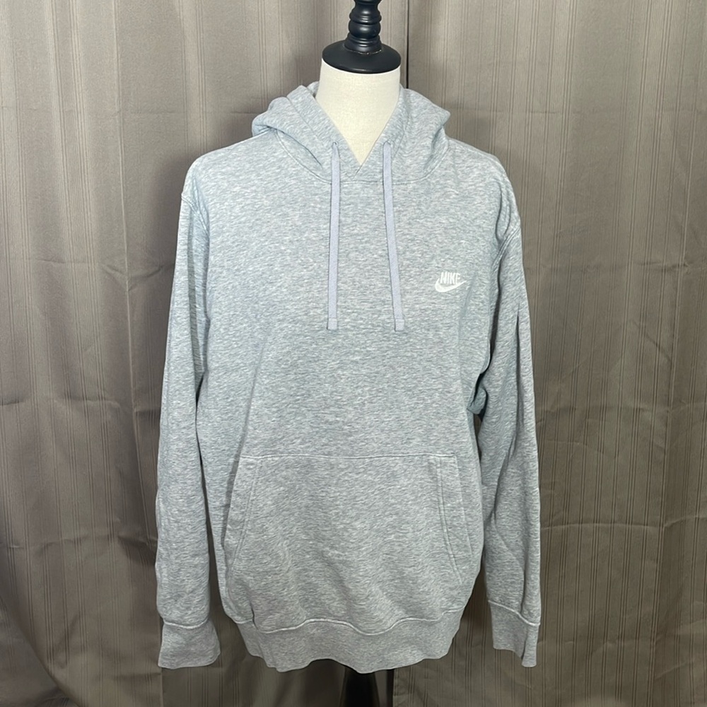 NIKE Grey Hoodie With Drawstrings